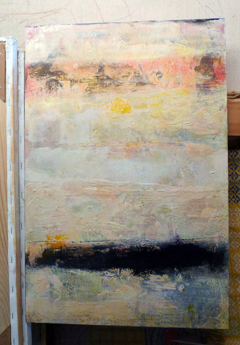 Original Abstract Expressionism Abstract Painting by Yu Polch