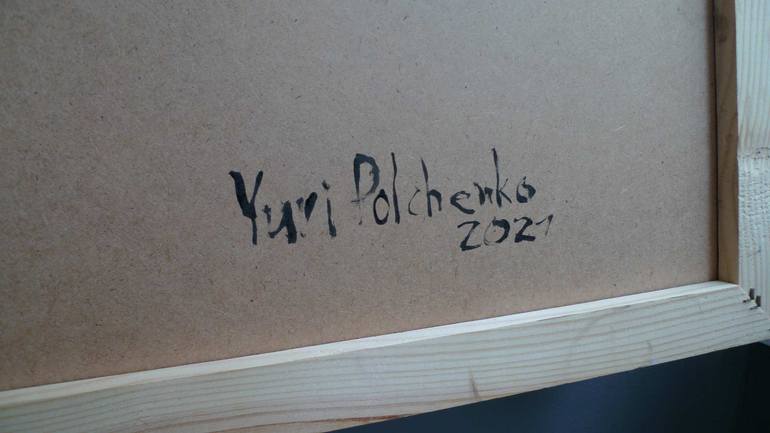 Original Abstract Geometric Painting by Yu Polch