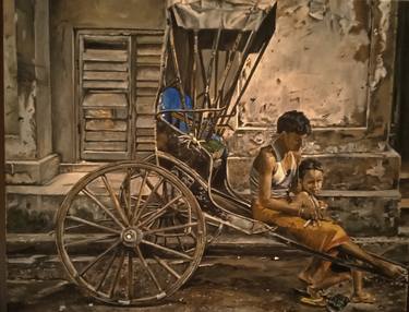 Original Figurative People Painting by Sriparna Ghose