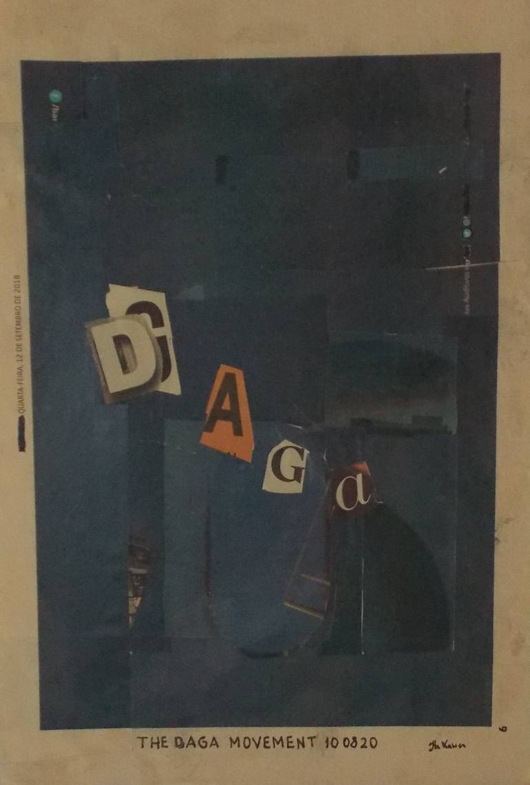 Original Abstract Geometric Collage by Ita Xavier 