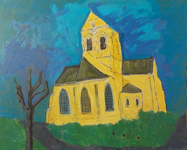 The Church in Auvers-sur-Oise- After van Gogh. thumb