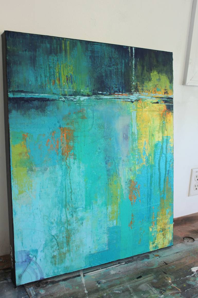 Original Abstract Expressionism Abstract Painting by Elizabeth Moran