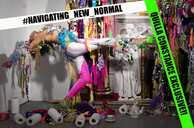 Quilla Constance 'Navigating New Normal: Painting-Performance, Axisweb' - Print