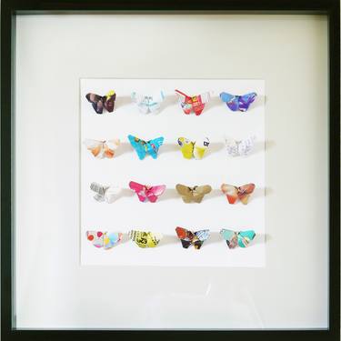 Saatchi Art Artist Alessia Delvecchio; Collage, “Butterflies” #art