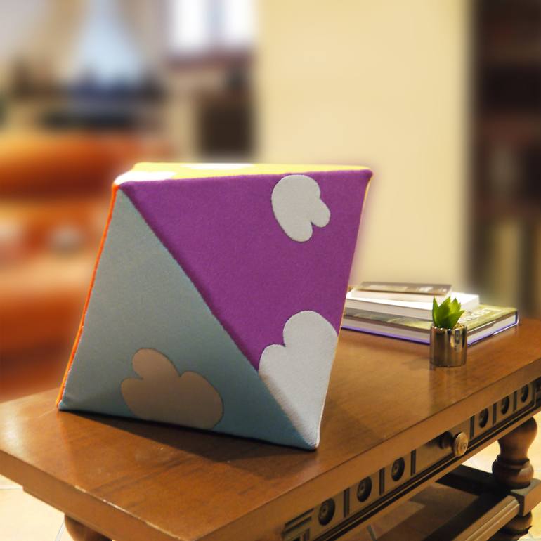Original Pop Art Geometric Sculpture by Alessia Delvecchio