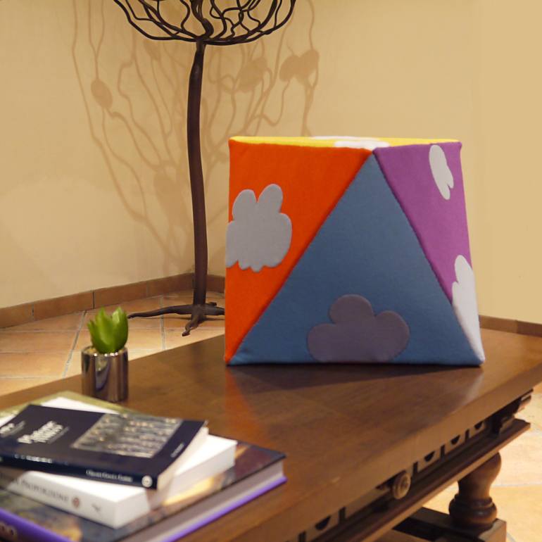 Original Pop Art Geometric Sculpture by Alessia Delvecchio