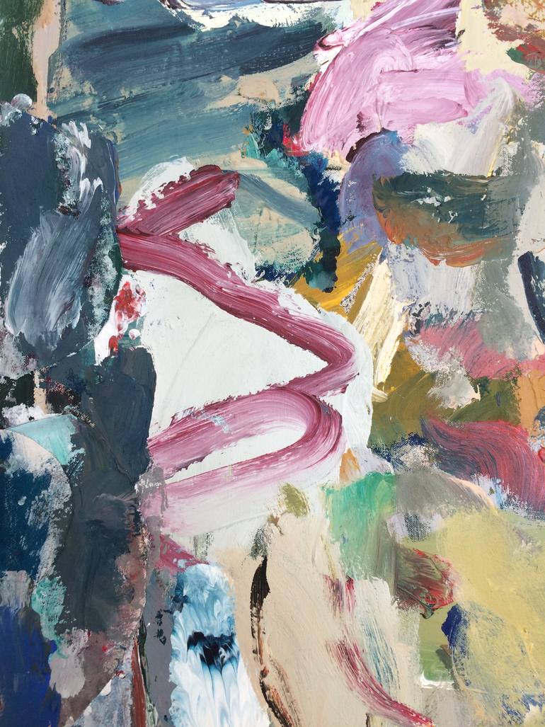 Original Abstract People Painting by Maarten Van Den Bos