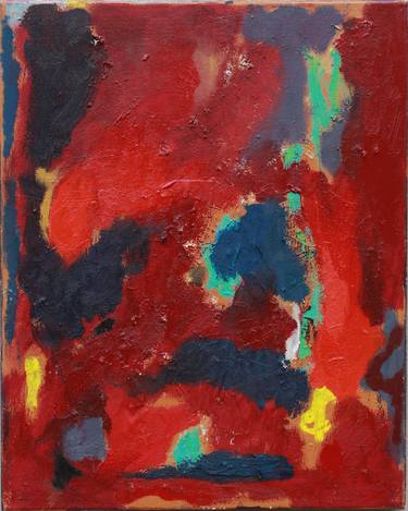 Abstract in red and blue thumb