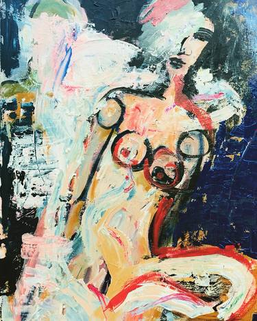 Original Abstract Expressionism Women Paintings by Emma Watson