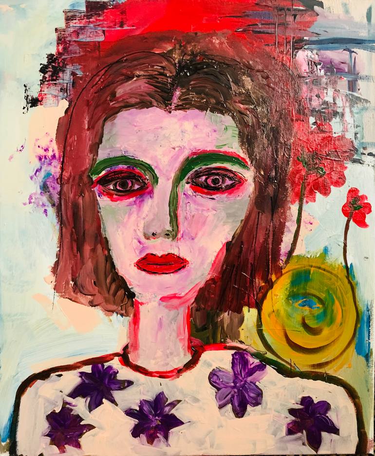 Original People Painting by Emma Watson  Portraiture Art on Canvas  Luciel