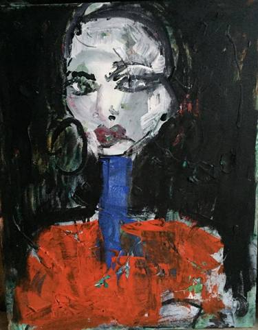 Original Expressionism People Paintings by Emma Watson