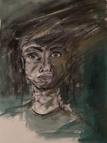 Print of Expressionism Portrait Drawings by Emma Watson