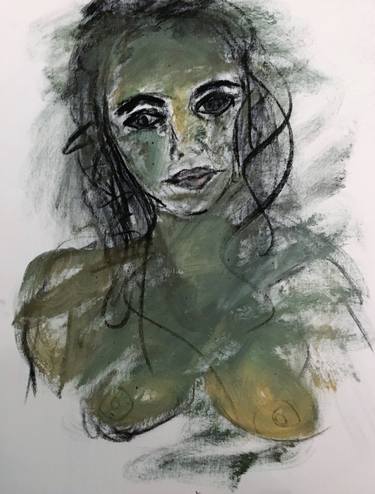 Print of Expressionism Nude Drawings by Emma Watson