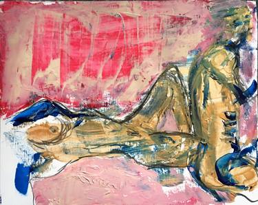 Original Expressionism Nude Paintings by Emma Watson
