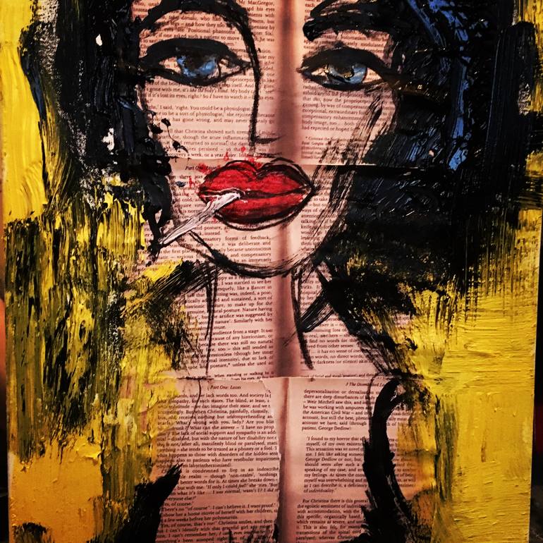 Original People Collage by Emma Watson  Pop Art Art on Canvas  whatyoulookingatbiatch