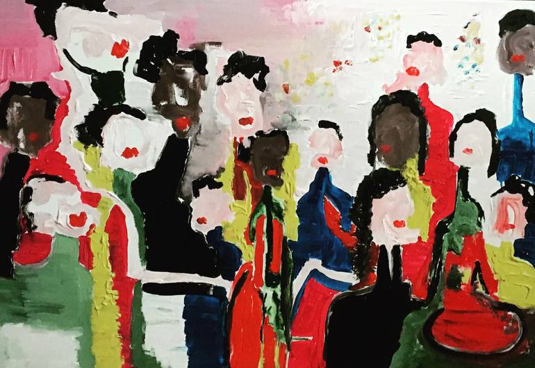 Original Performing Arts Painting by Emma Watson  Expressionism Art on Canvas  The Women