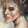 This work is a re exploration of capturing expression with simply the use of palette knife