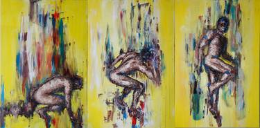 Original Abstract Expressionism People Paintings by Yunus Chkirate