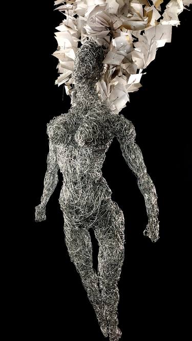 Original Conceptual People Sculpture by Yunus Chkirate