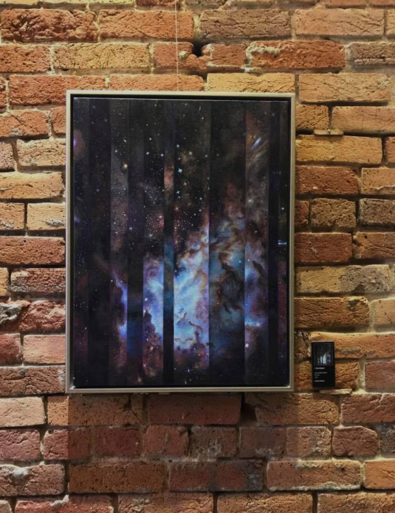 Original Impressionism Outer Space Painting by Christie Snelson