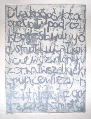 Print of Figurative Typography Printmaking by Agnieszka Skopinska