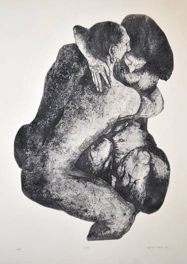 Print of Love Printmaking by Agnieszka Skopinska