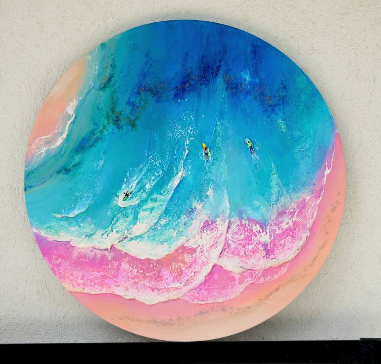Original Abstract Seascape Painting by Milena Gaytandzhieva