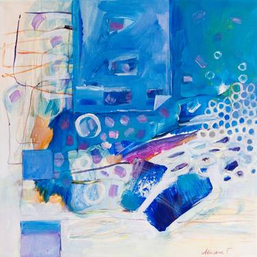 Original Abstract Expressionism Abstract Paintings by Milena Gaytandzhieva