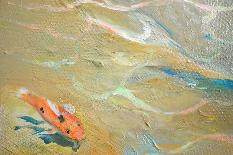 Original Impressionism Fish Painting by Milena Gaytandzhieva