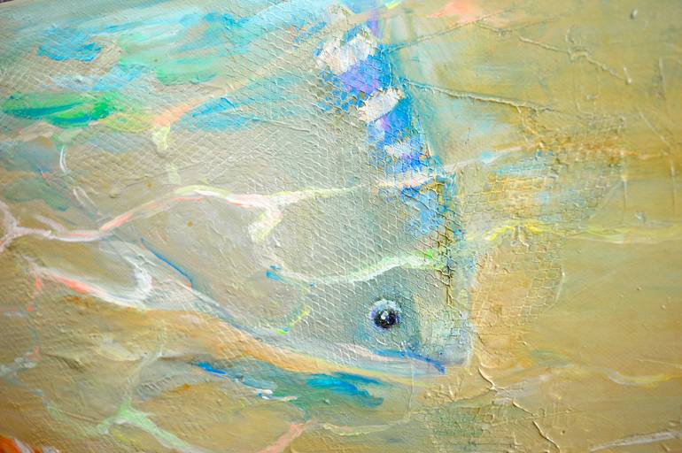 Original Impressionism Fish Painting by Milena Gaytandzhieva