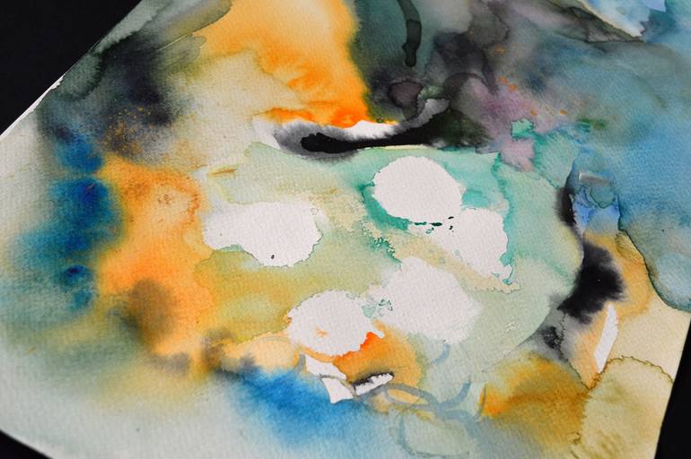 Original Abstract Expressionism Abstract Painting by Milena Gaytandzhieva