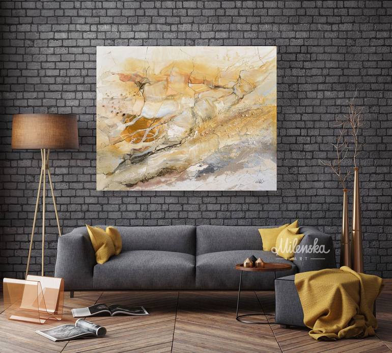 Original Abstract Expressionism Abstract Painting by Milena Gaytandzhieva