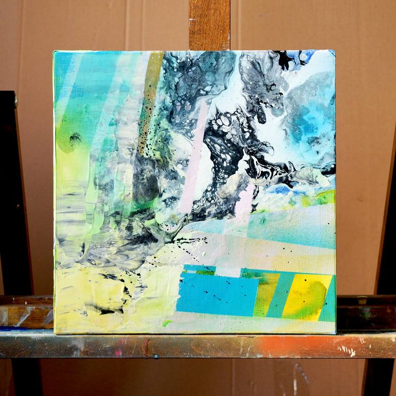 Original Abstract Expressionism Abstract Painting by Milena Gaytandzhieva