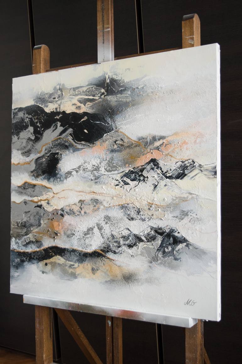 Original Abstract Landscape Painting by Milena Gaytandzhieva