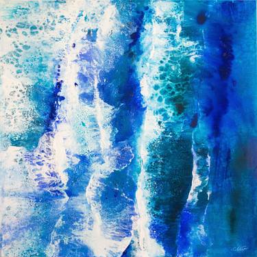 Original Abstract Seascape Paintings by Milena Gaytandzhieva