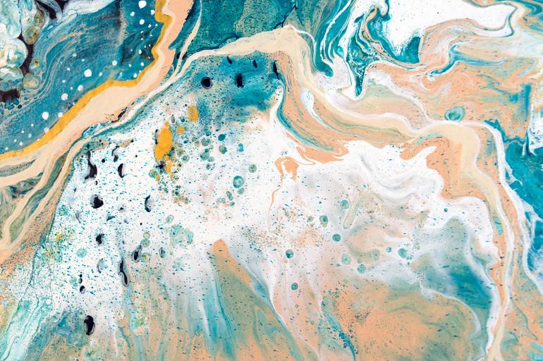 Original Abstract Expressionism Abstract Painting by Milena Gaytandzhieva