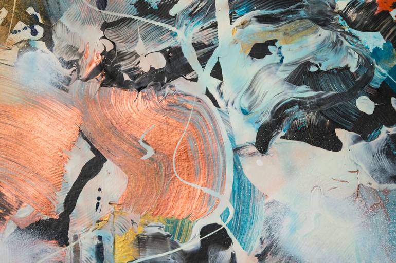 Original Abstract Expressionism Abstract Painting by Milena Gaytandzhieva