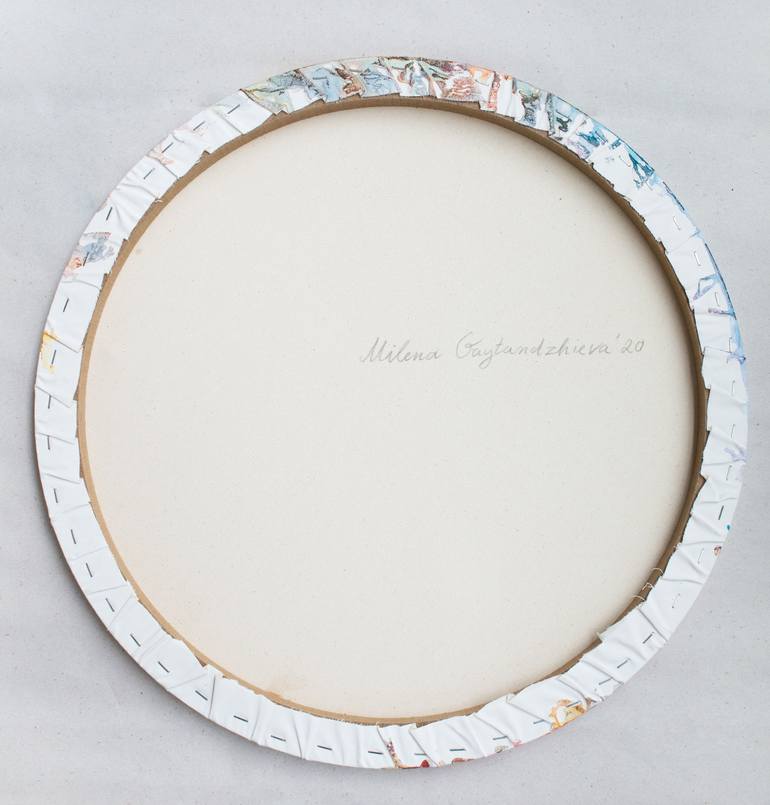 Original Art Deco Abstract Painting by Milena Gaytandzhieva