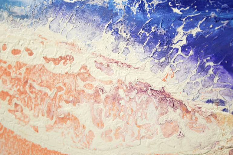 Original Abstract Seascape Painting by Milena Gaytandzhieva