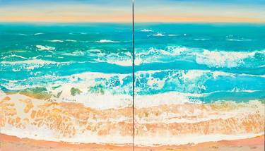 Original Expressionism Beach Paintings by Milena Gaytandzhieva