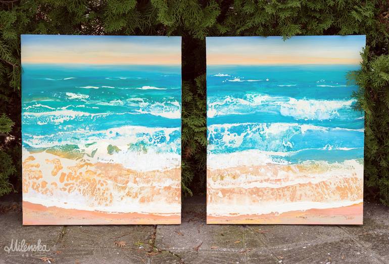 Original Beach Painting by Milena Gaytandzhieva