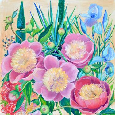 Print of Floral Paintings by Milena Gaytandzhieva