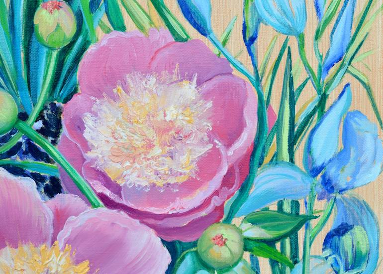 Original Floral Painting by Milena Gaytandzhieva