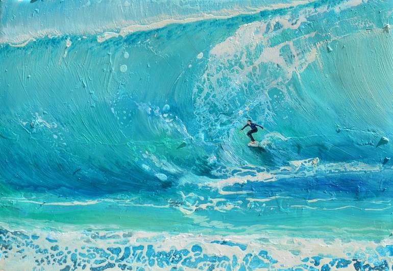 Original Impressionism Seascape Painting by Milena Gaytandzhieva