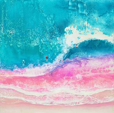 Print of Abstract Expressionism Seascape Paintings by Milena Gaytandzhieva