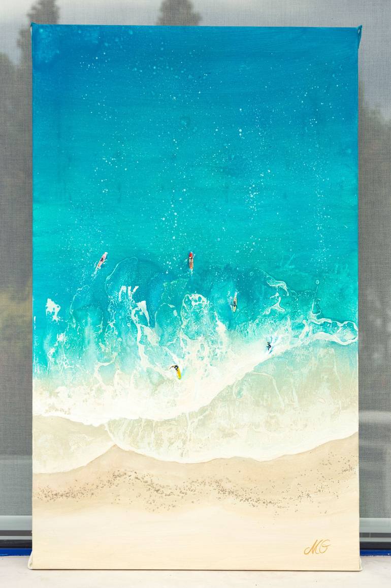 Original Impressionism Seascape Painting by Milena Gaytandzhieva