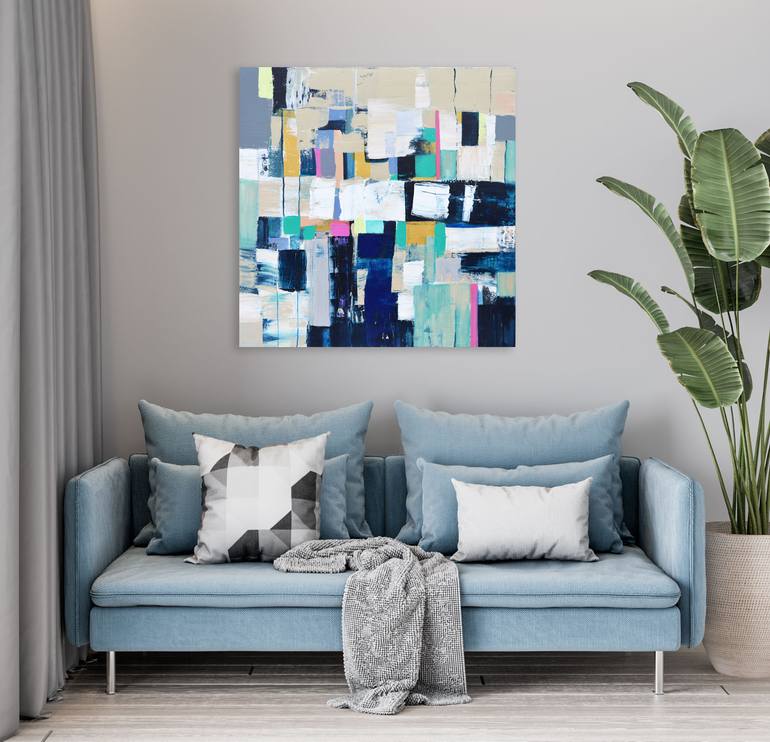 Original Abstract Expressionism Abstract Painting by Milena Gaytandzhieva