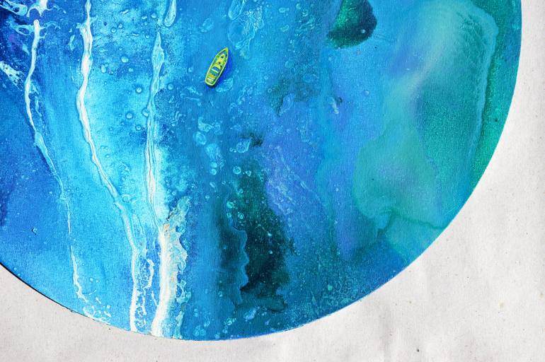 Original Abstract Expressionism Seascape Painting by Milena Gaytandzhieva