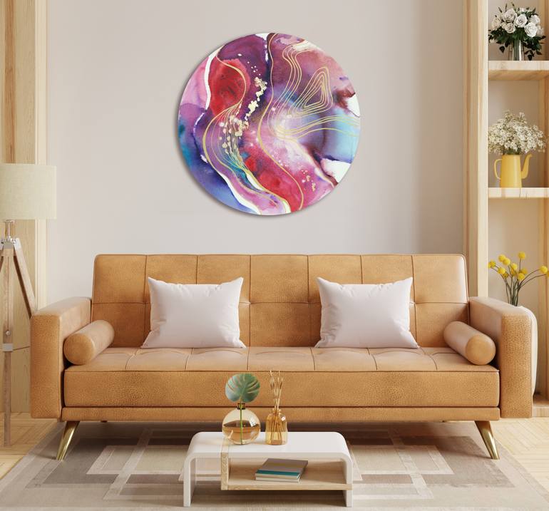 Original Minimalism Abstract Mixed Media by Milena Gaytandzhieva