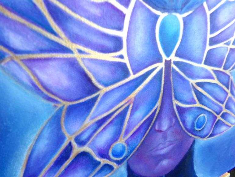 Original Surrealism People Painting by Nicola Yeoman